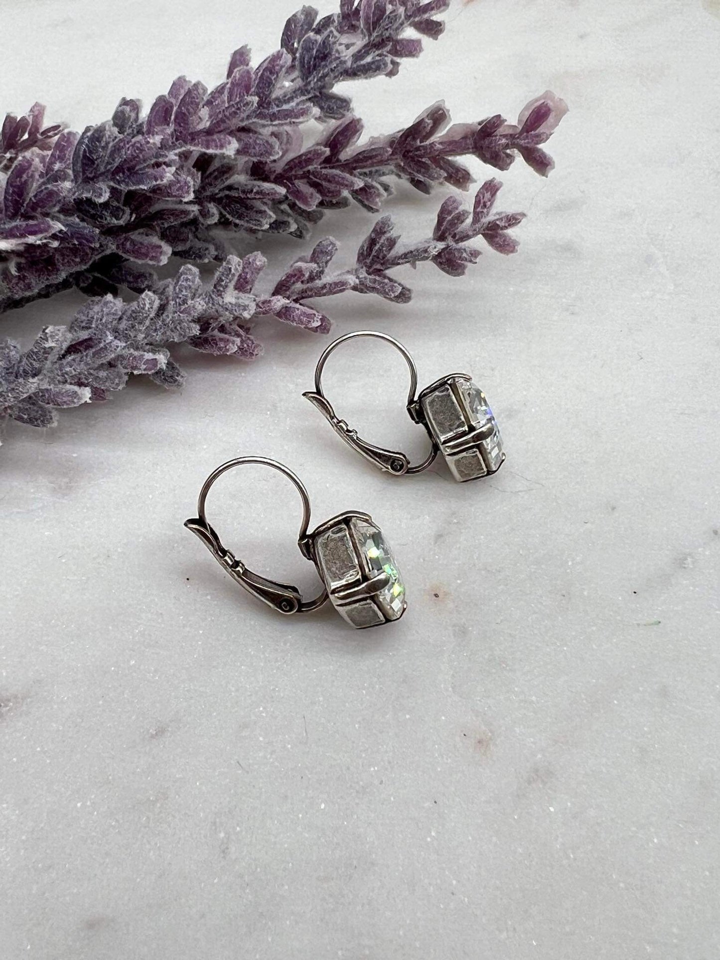 Square Crystal Earrings