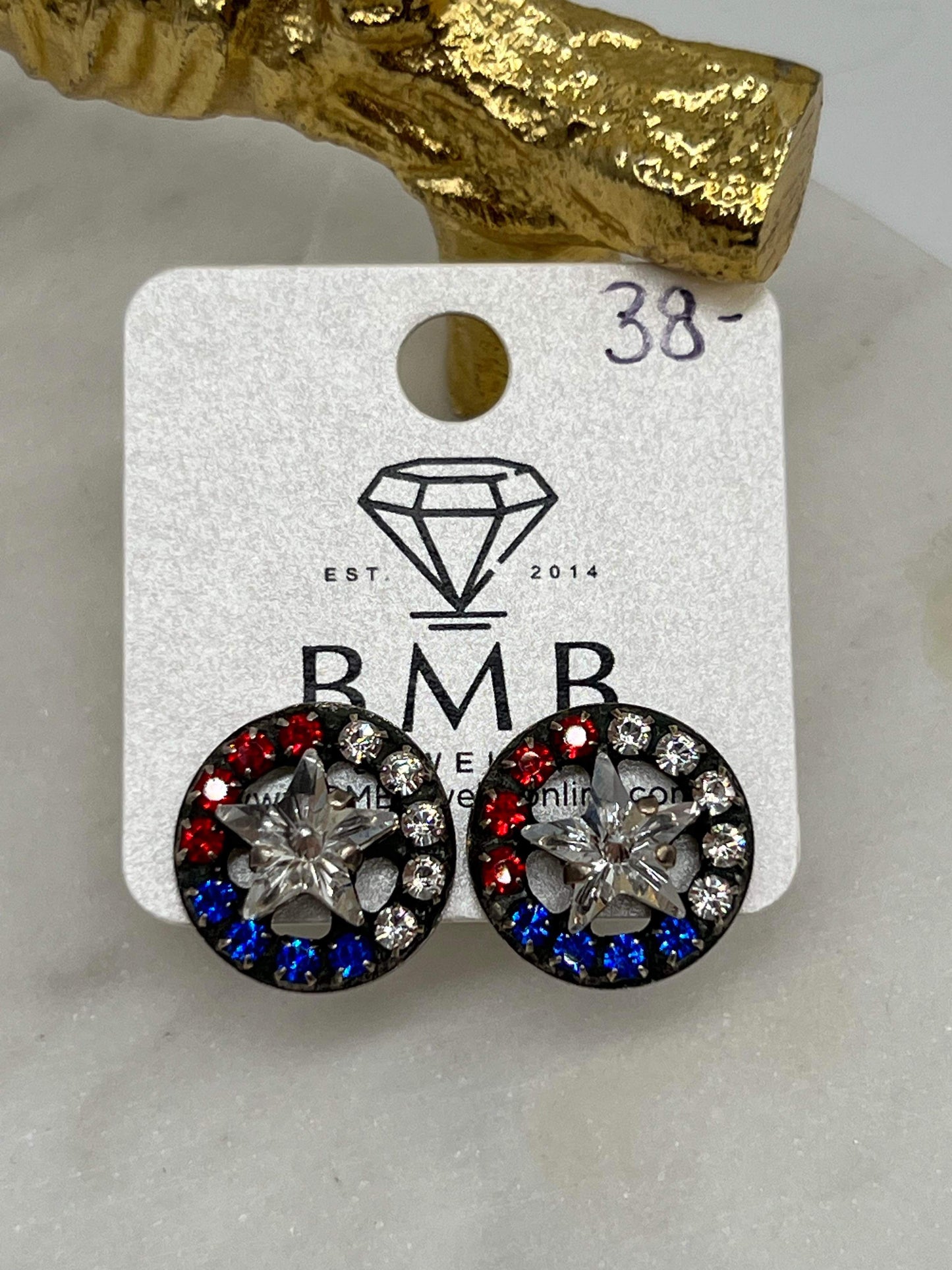 USA Star Stud Earrings