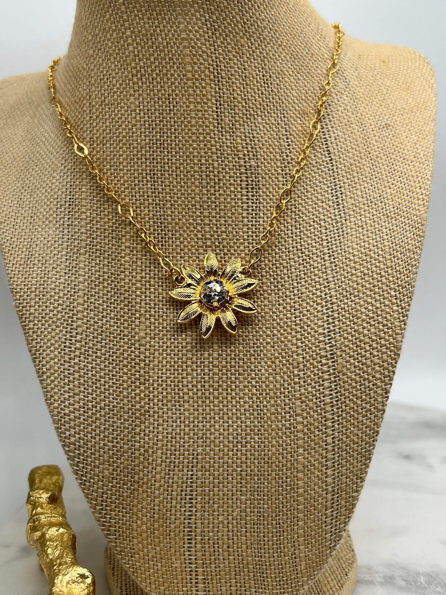 Gold Flower Necklace