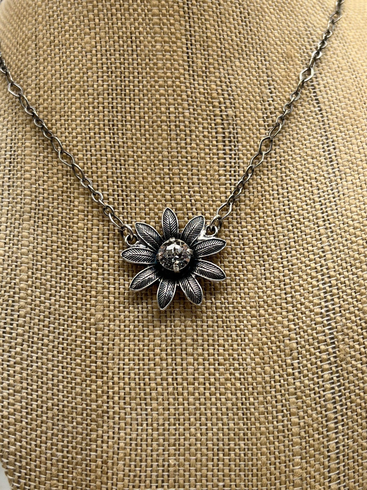 Crystal Flower Necklace