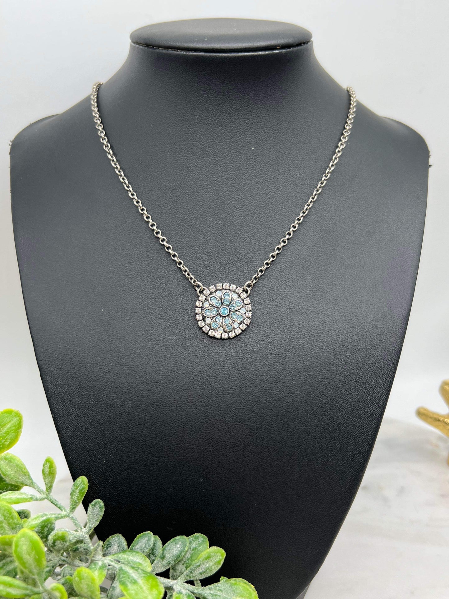 Crystal Medallion Necklace