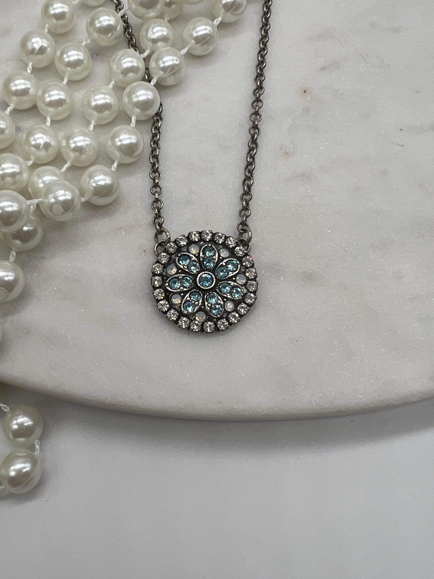 Crystal Medallion Necklace
