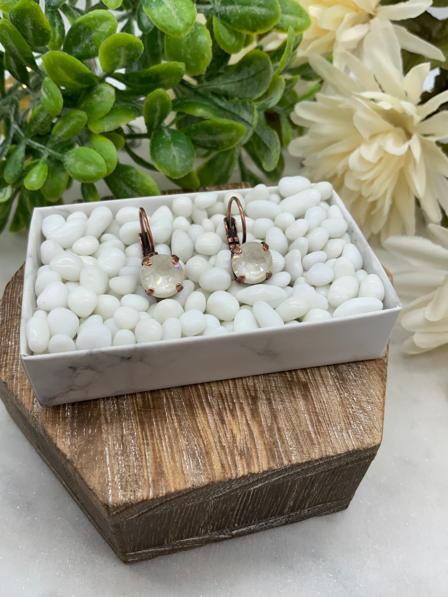 8mm Ivory Earrings