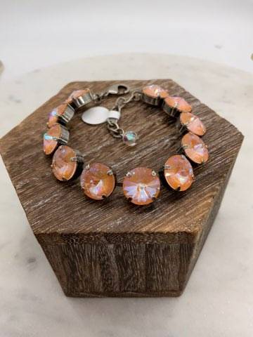 12mm Coral/Orange Bracelet and Matching Pieces