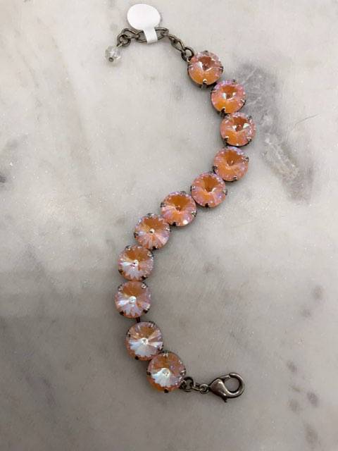 12mm Coral/Orange Bracelet and Matching Pieces
