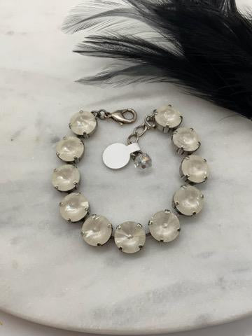 12mm Milky White Bracelet and Matching Pieces