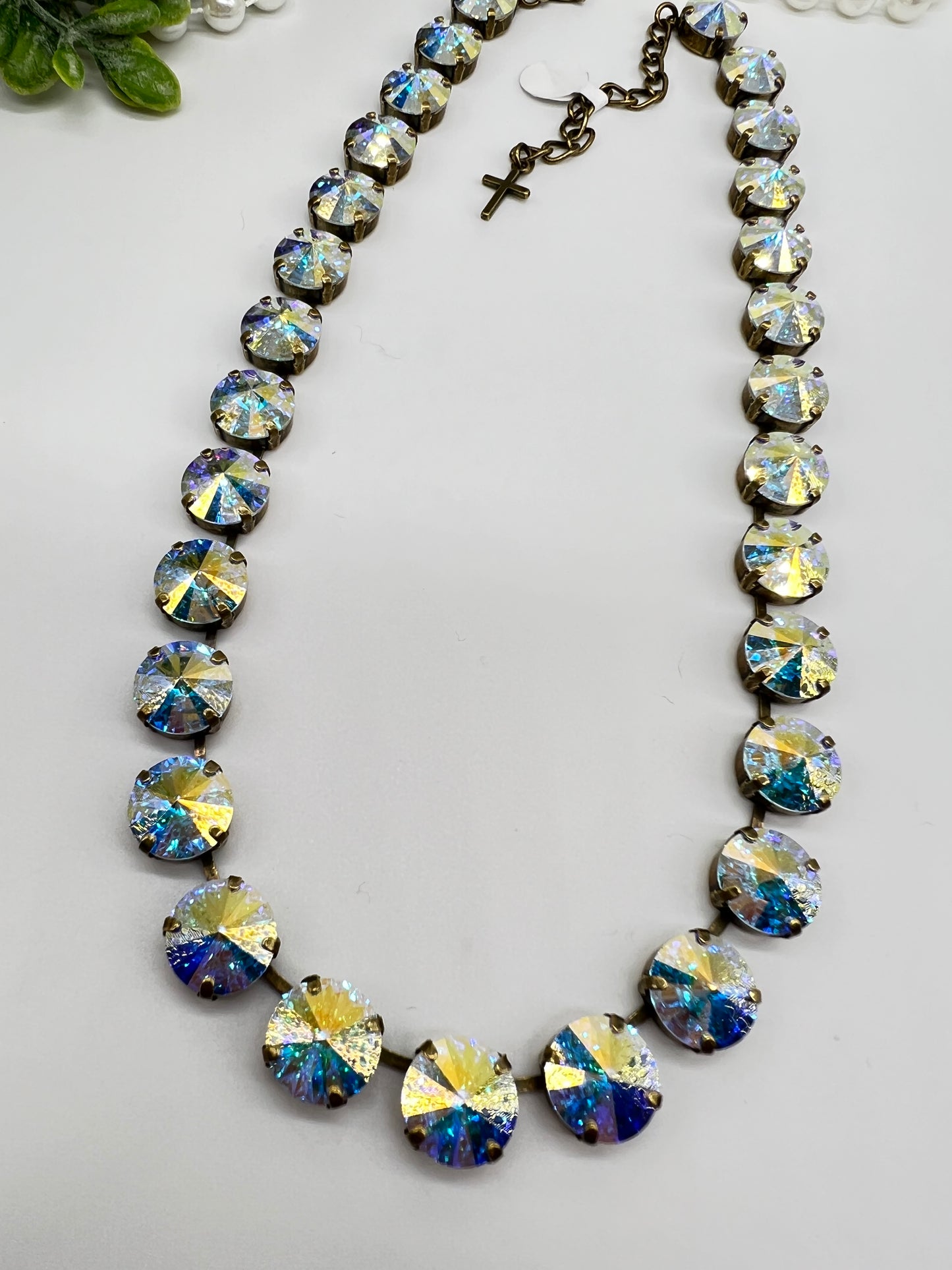 Antique Brass AB Necklace