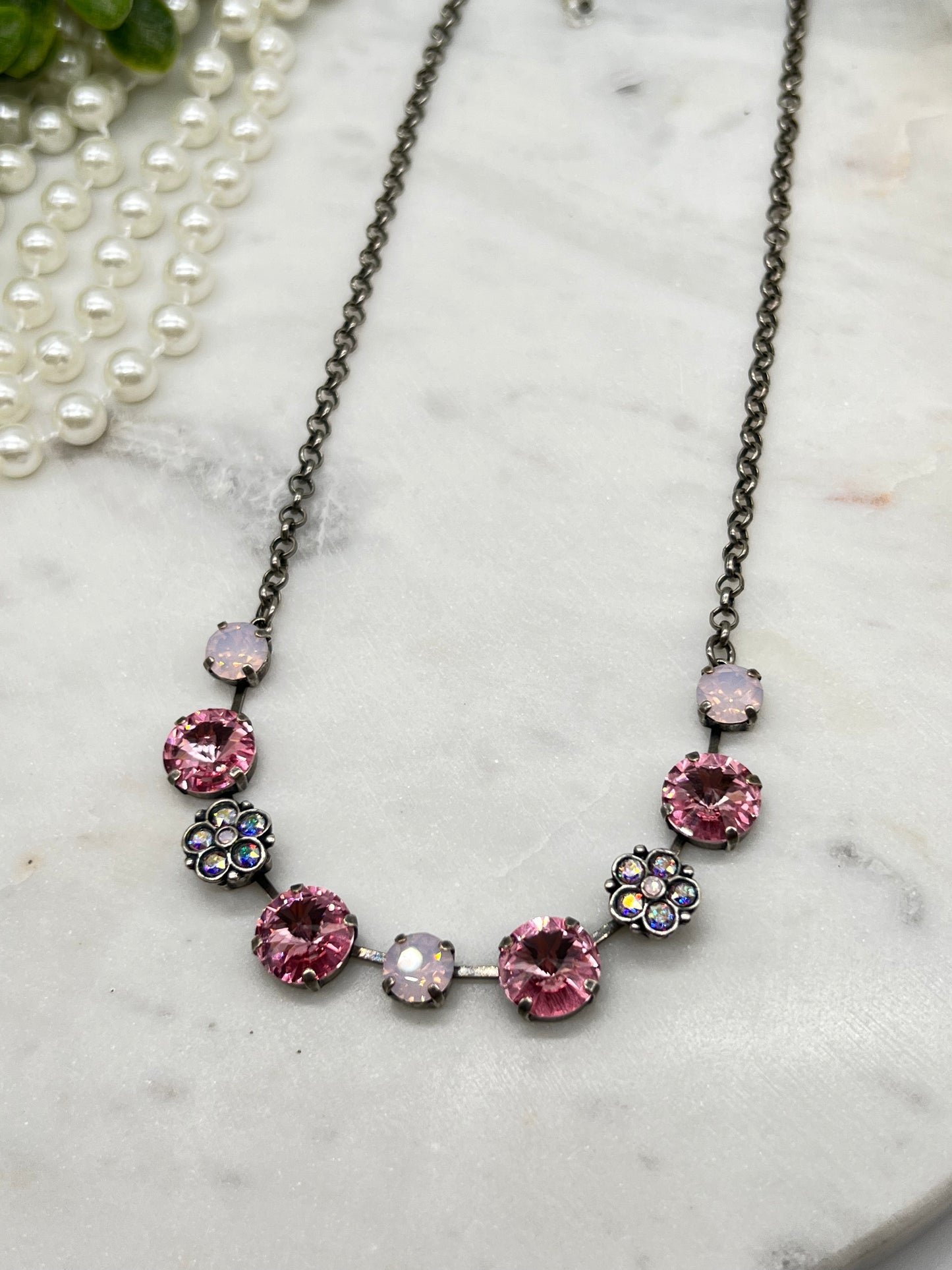 Rose Petals Flower Necklace
