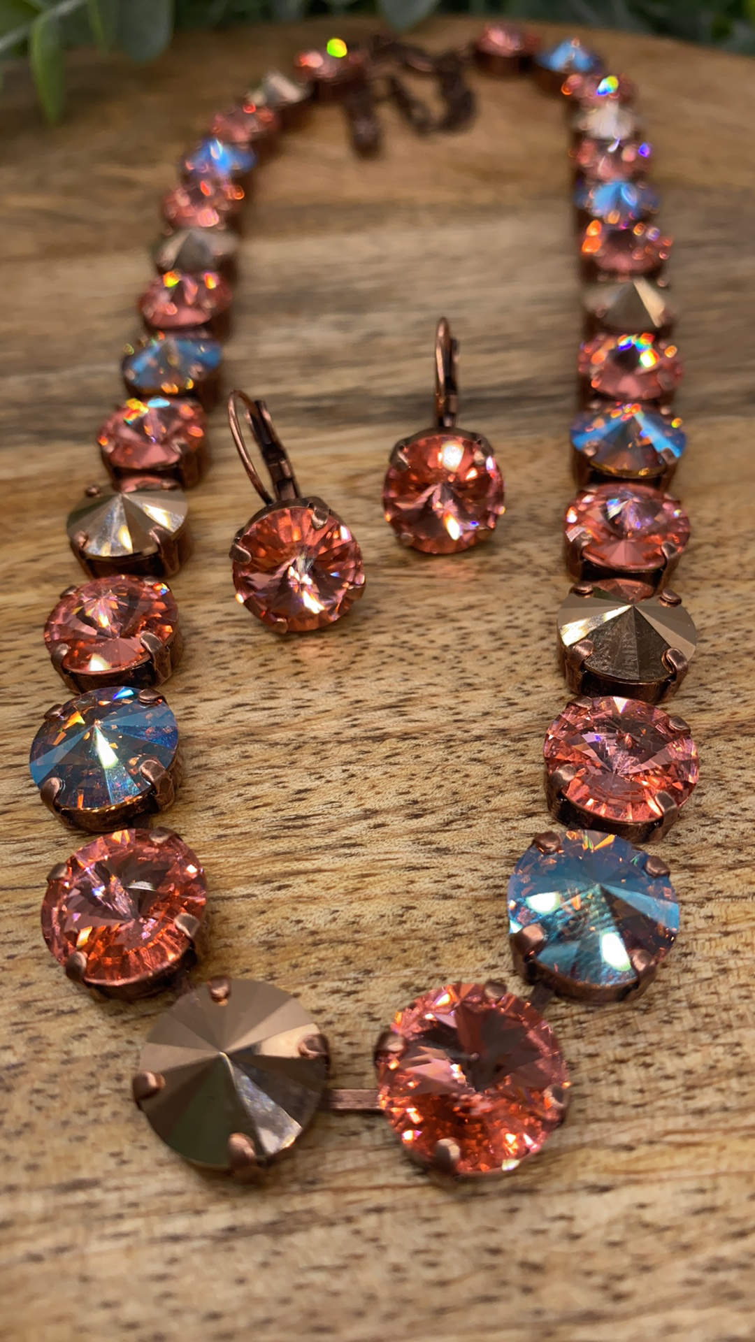 Rose Gold Confetti Necklace