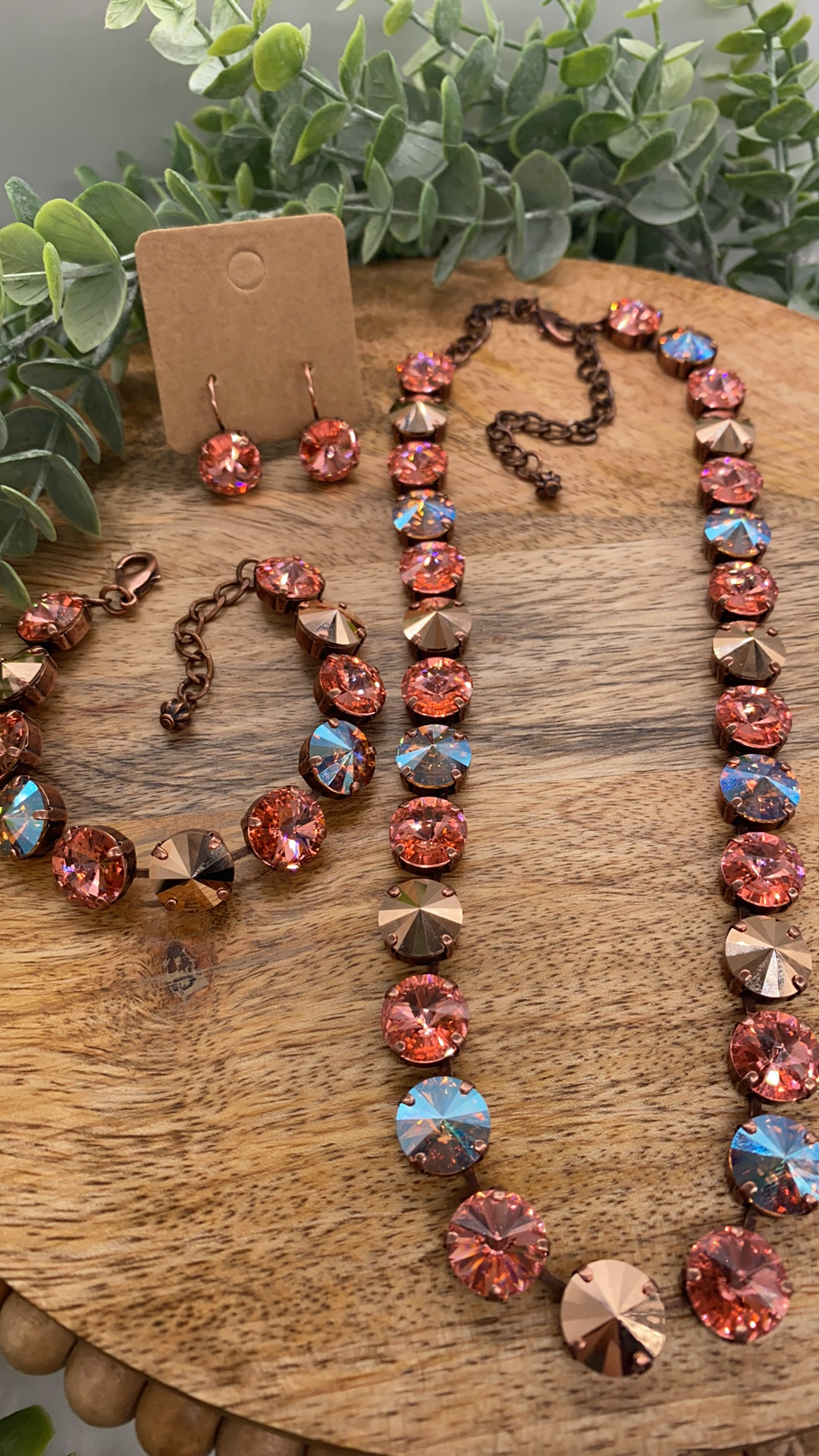 Rose Gold Confetti Necklace