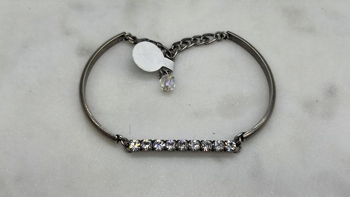 Small Crystal Bar Bracelet