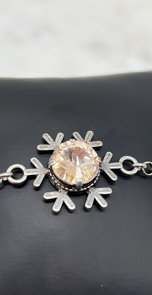 12mm Snowflake Bracelet - Silk