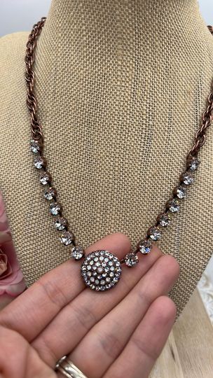 Medallion Necklace - Antique Copper