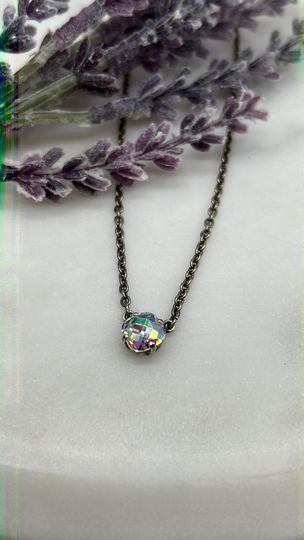 Specialty AB Square Necklace