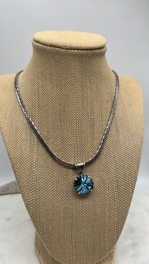 Aquamarine Crystal Necklace
