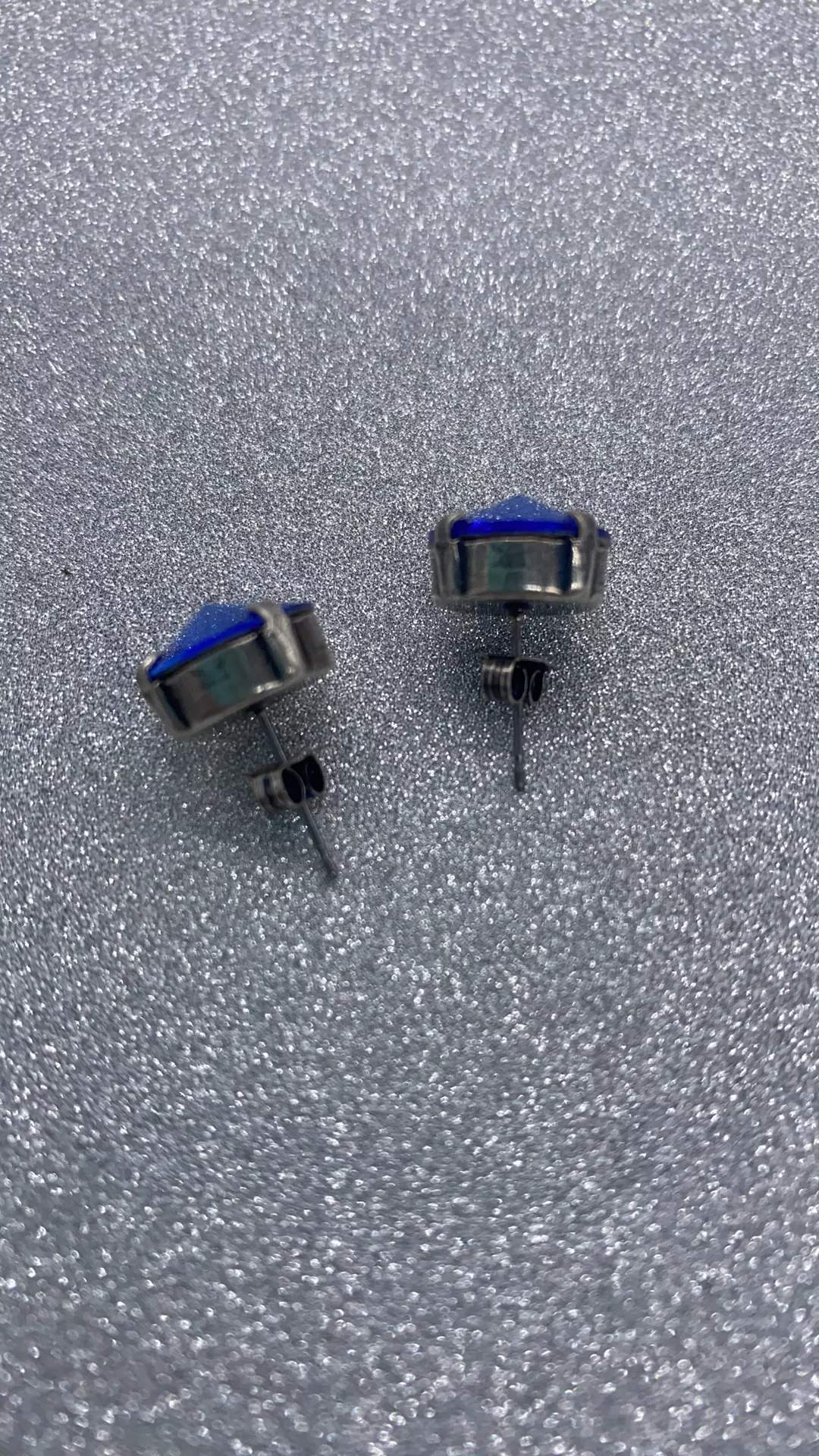 Blue Sapphire Earrings - 12mm