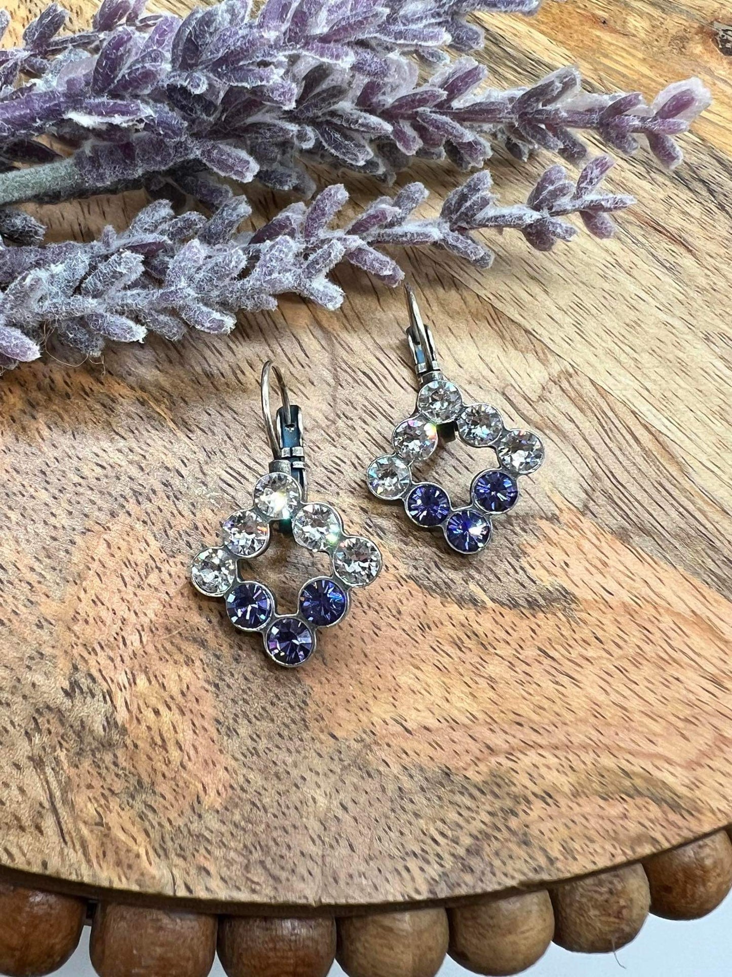 Purple Point Earrings