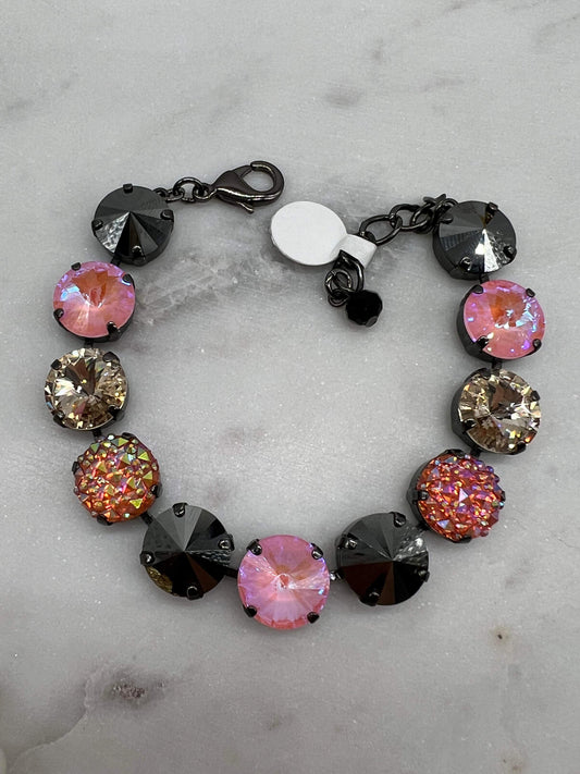 Pink and Black Bracelet