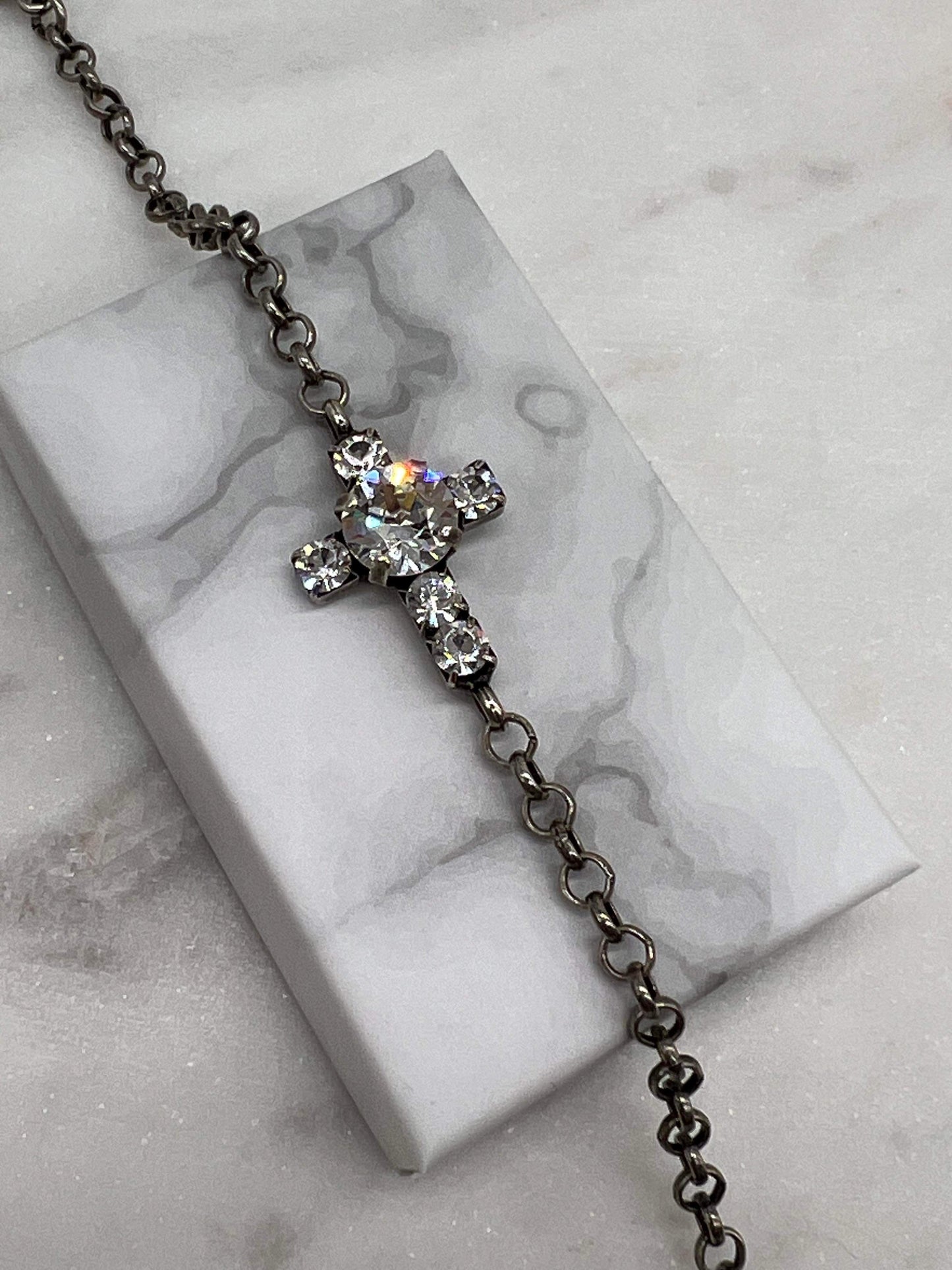Crystal Cross bracelet
