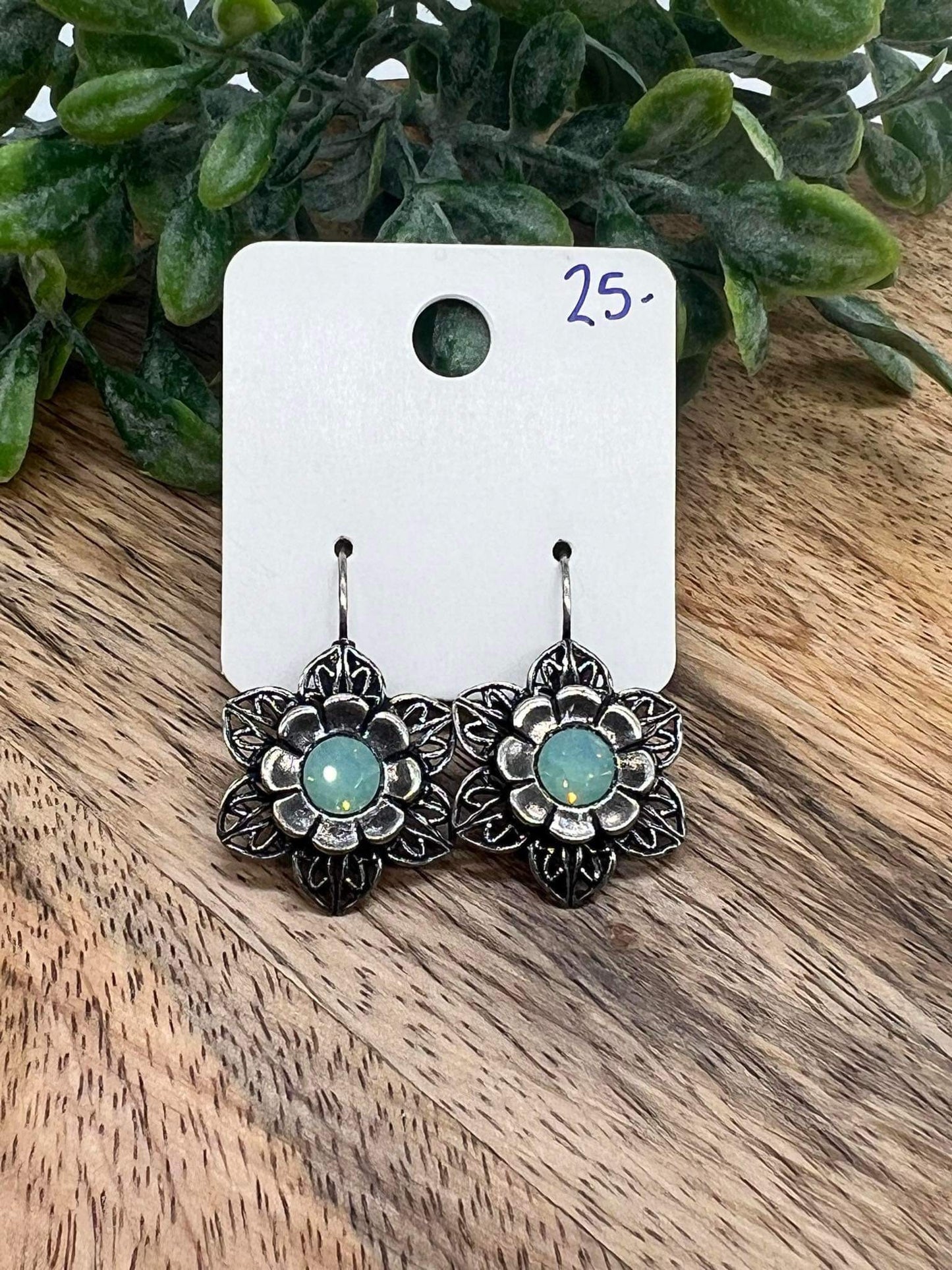 Pacific Opal Flower Earrings