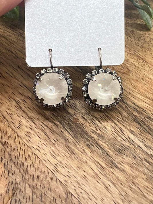 Ivory Halo Earrings