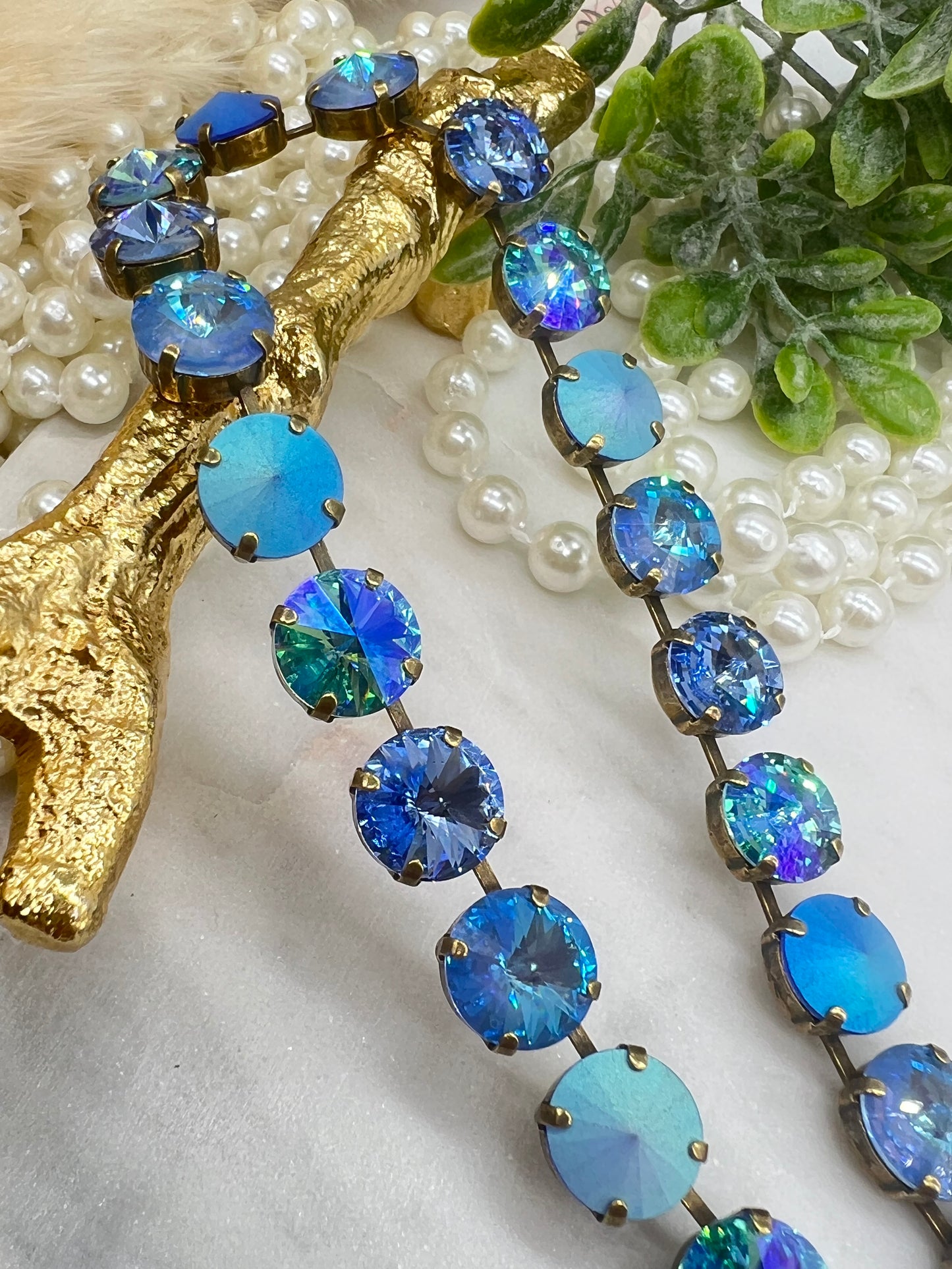 Turquoise & Brass Necklace