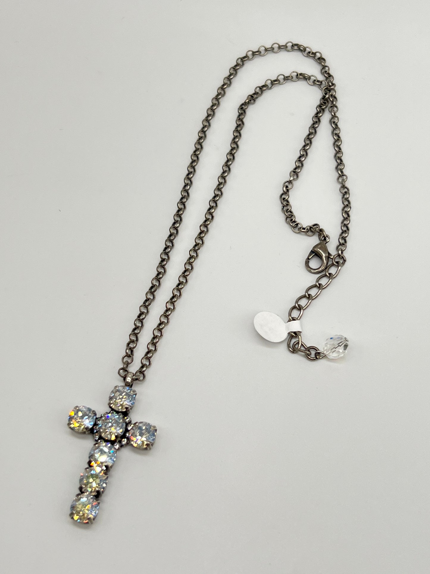 Moonlight Crystal Cross Necklace