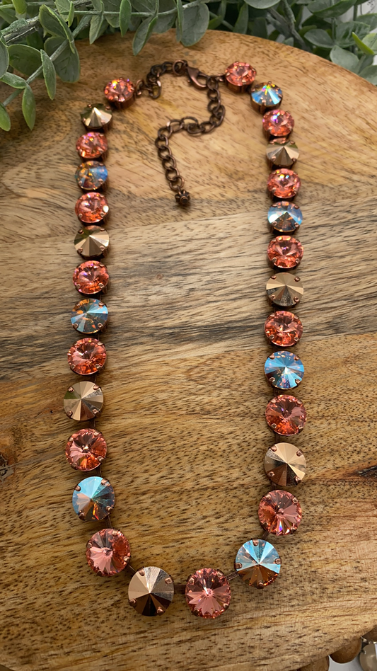 Rose Gold Confetti Necklace