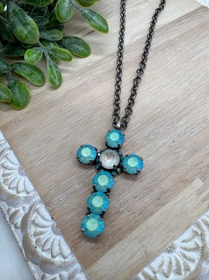 Turquoise Cross Necklace