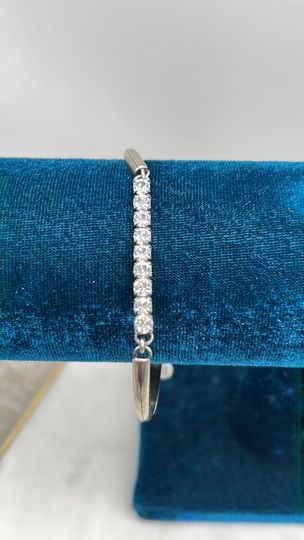 Small Crystal Bar Bracelet
