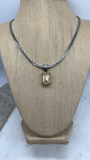 Octagon Golden Shadow Necklace