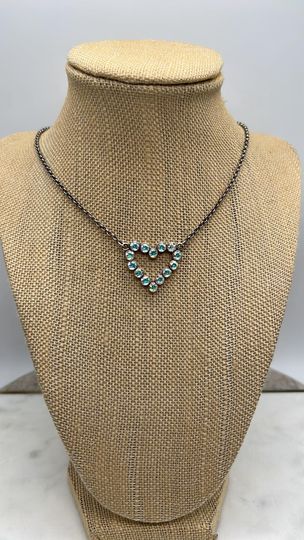 Crystal AB Heart Necklace