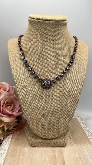 Medallion Necklace - Antique Copper