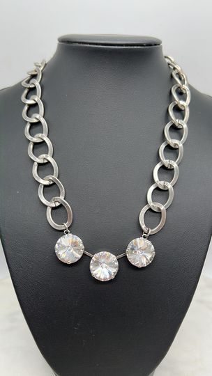 Chunky Chain Crystal Necklace