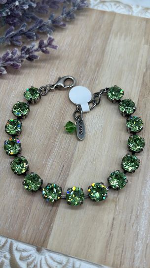 Peridot Green 8 mm Bracelet