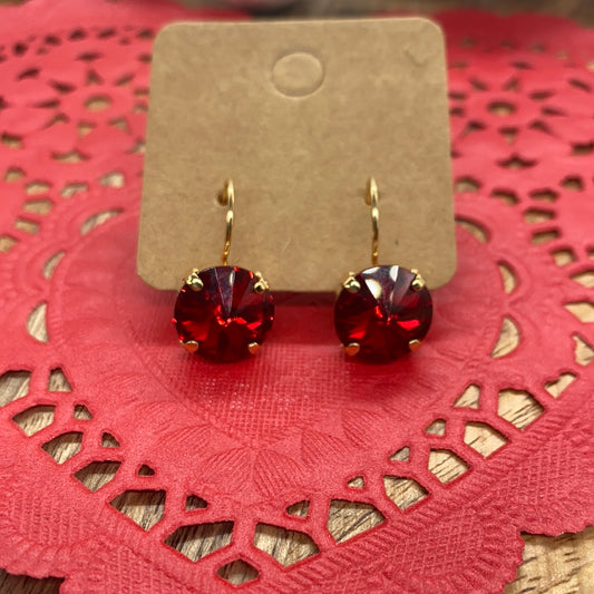 Red Gold Earrings
