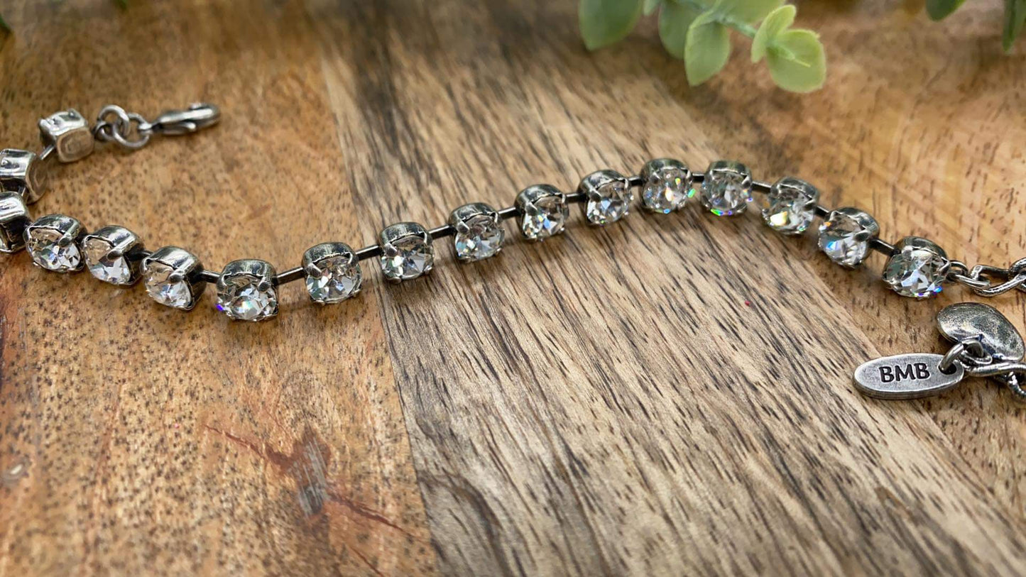 Crystal Clear 6mm Bracelet